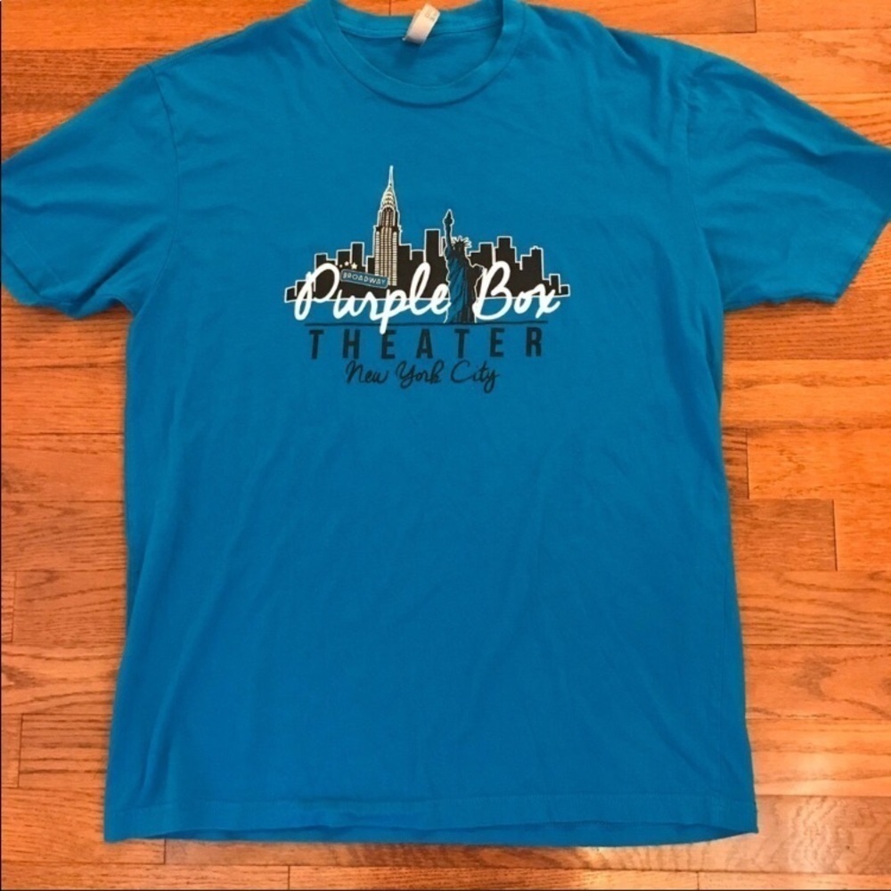 Nyc PURPLE BOX THEATER SOUVENIR SHIRT